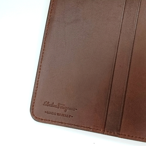 Salvatore Ferragamo Cognac Leather Planner Cover - Picture 3 of 5